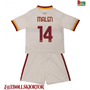 AS Roma Donyell Malen #14 Borta Kläder Barn 2026-27 Kortärmad (+ Korta byxor)